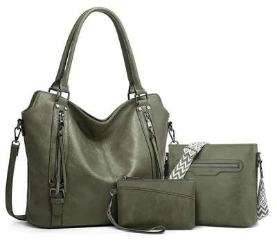 Image de Solidchoice - Ensemble de 3 sacs à main pour femmes, de grande taille, avec de nombreux compartiments polyvalents
