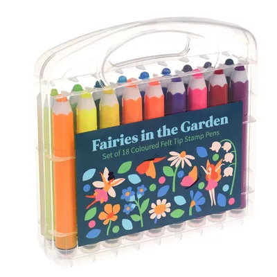 Produktbild von Filzstifte mit Stempeln Fairies in the Garden