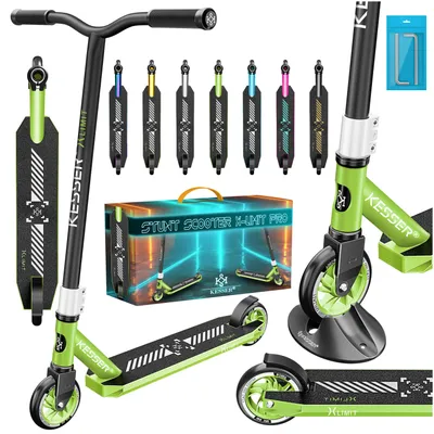 Produktbild von KESSER® Stunt Scooter X-Limit-Pro 360° Lenkung Funscooter Stuntscooter mit Ständer ABEC 9 Kugellagern, 110 mm PolyurethanRäder , Kickscooter Tretroller Cityroller Trick Roller für Kinder Erwachsene