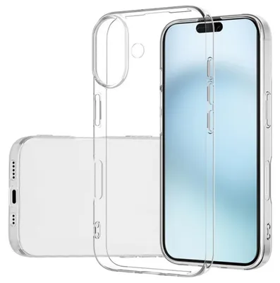 Produktbild von Für Apple iPhone 16 Silikon Schutz Transparent Handy Hülle Cover Case TPU dünn