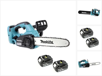 Obrázok produktu pre Akumulátorová reťazová píla Makita DUC 302 T2 36V 30cm + 2x batérie 5,0Ah - bez nabíjačky