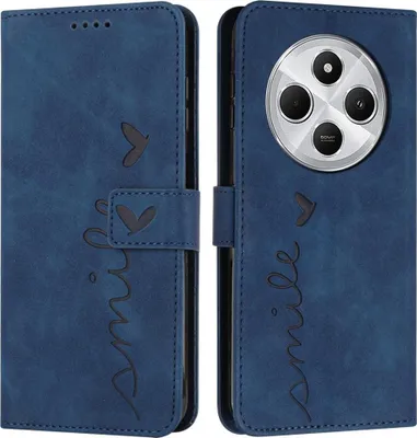 Produktbild von Xiaomi Redmi 14C Hülle - Coverup Smile Klapphülle - Blau