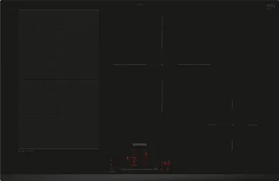 Image de Siemens iQ700 EX83RHEC1F, Noir, Encastrable, 80 cm, Plaque à induction avec zones, Vitrocéramique, 4 zones/zones