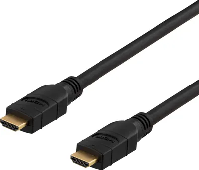 Productafbeelding van Deltaco HDMI-3150, 15 meter, HDMI Type A (standaard), HDMI Type A (standaard), 3840 x 2160 pixels, 3D-compatibel, zwart