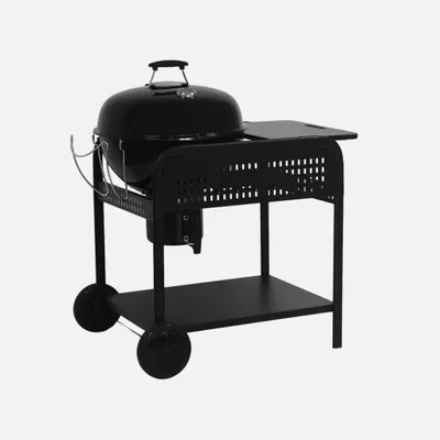 Immagine prodotto di Barbecue a carbonella con carrello, Ø53cm, Nero