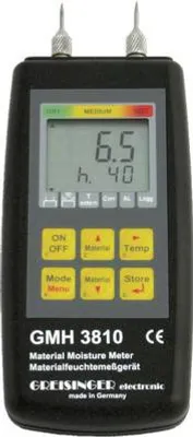 Obrázek produktu pro Měřič vlhkosti materiálu Greisinger GMH 3810, měřič vlhkosti dřeva a staveb 4 až 100 % (112840)