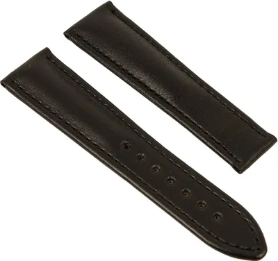 Produktbild von Ersatzband für Faltschließe Leder schwarz Maurice Lacroix Pontos Elegant 26079, Stegbreite:20mm