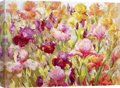 Immagine prodotto di Quadro su tela con fiori - Nel Whatmore, Una sana ossessione - 70x50 cm