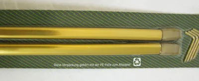 Produktbild von 2-er Vitrage Gardinenstange flach oval, Messing ausziehbar 60 - 110 cm