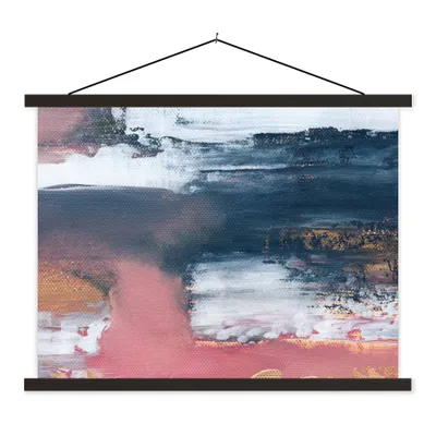 Produktbild von MuchoWow® Textilposter Abstrakt - Malerei - Design 150x113 cm mit schwarzem Rahmen - Wohnzimmer