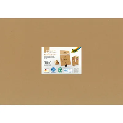 Immagine prodotto di folia 692/25/98 folia Kraftkarton, 230 g/qm, 500 x 700 mm, 25 Blatt