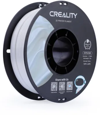 Produktbild von Creality CR-Silk PLA Filament Weiß, 3D-Filament, (1 kg, 1,75 mm, auf