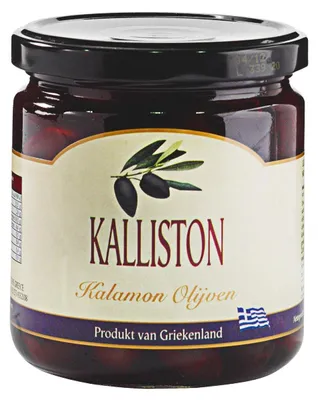 Image de Olives Kalliston Kalamata avec noyau 220g - aromatiques, de haute qualité, grecques