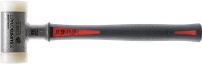 Produktbild von Halder Schonhammer Durchmesser 40mm 790g Supercraft rückschlagfrei Nylon weiß - 3389040