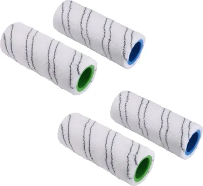 Produktbild von Trade-Shop 4in1 Set Reinigungswalzen Rollbürsten kompatibel mit Kärcher FC3 FC5 FC7 EWM 2 ersetzt 2.055-006.0 2.055-007.0 / Hartbodenreiniger Zubehör