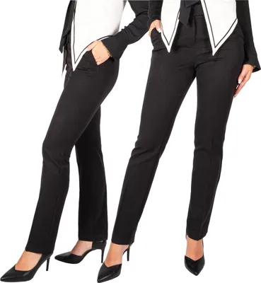 Immagine prodotto di FIRI Pantaloni eleganti da donna per ogni occasione, gamba dritta, nero, W40-L29 L
