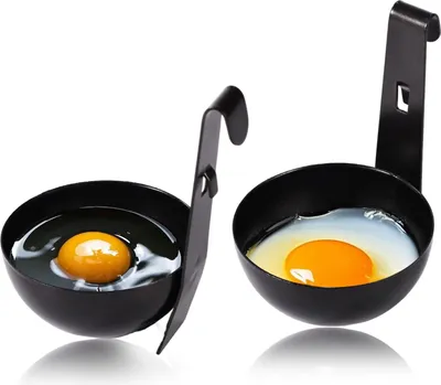 Produktbild von Eierdopjes-Set aus 2 Teilen - Praktische Eierdopjes für leckere Frühstück- und Nudelgerichte - Kochzubehör