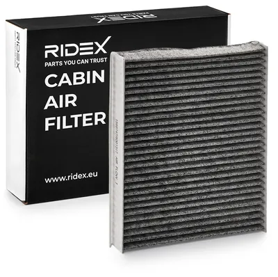Produktbild von RIDEX 424I0036 Aktivkohle Innenraumfilter Pollenfilter für HYUNDAI ix20 (JC) für FIAT BRAVO II (198) STILO (192) für KIA VENGA (YN) für LANCIA
