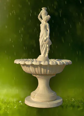 Produktbild von Springbrunnen Fontäne Fontaine Brunnen Wasserspiel Römische Garten Deko 1071