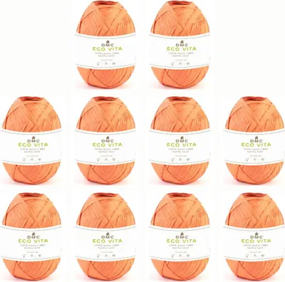 Produktbild von 10x DMC Eco Vita Raffia – umweltfreundliches Garn aus 100 % Holzfasern (Farbe 10)