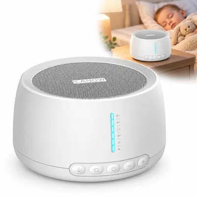 Produktbild von Schlafgerät, White-Noise-Soundmaschine mit Nachtlicht, 30 beruhigende Klänge, 3 Timer, 1200 mAh Akku, 5 W, für Baby und Erwachsene