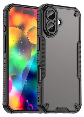 Immagine prodotto di Per Apple iPhone 17 Armor Glaze Design Custodia in plastica ibrida TPU nero