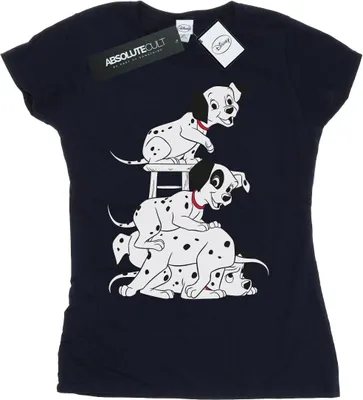 Produktbild von Disney - "101 Dalmatians" T-Shirt für Damen BI14865 (M) (Marineblau)