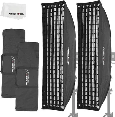 Productafbeelding van Honingraat Softbox 30x120cm voor Studioflitsers