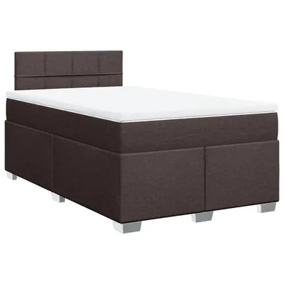Produktbild von Boxspringbett mit Matratze Dunkelbraun 120x200 cm Stoff