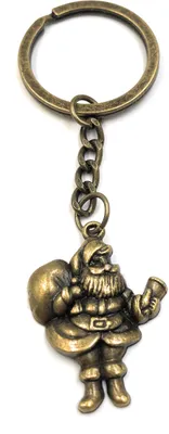 Immagine prodotto di Onwomania Portachiavi Babbo Natale Regali di Natale Ciondolo in metallo bronzo Charm
