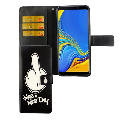 Zdjęcie produktu dla Samsung Galaxy A7 2018 etui na telefon komórkowy pokrowiec ochronny etui z klapką z miejscem na kartę Miłego dnia