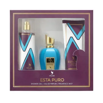 Produktbild von Esta Puro Geschenkset 3 teilig Eau de Parfum 100 ml Duftspray 250 ml Parfümiertes Duschgel 240 ml