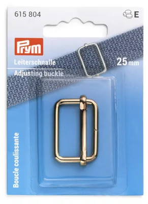 Taschenschnalle Gold 25 mm, verstellbar, 1 Stück