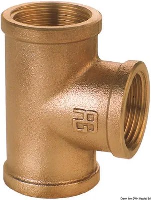 Obrázok produktu pre GUIDI hnedá F-F-F T-kus 1"1/4 Osculati 17.562.05