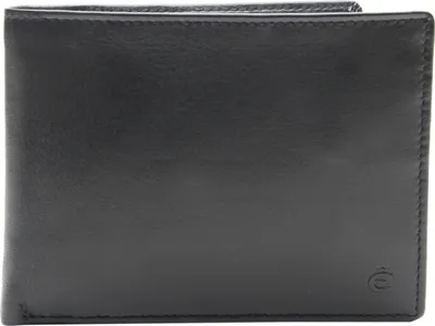 Image de Esquire Cuir porte-monnaie Compact Wallet Black noir