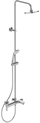 Duschsystem Cerafine O, Handbrause Ø10 cm, Regendusche Ø20 cm, Chrom