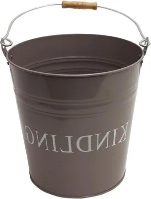 Immagine prodotto di Braciere in metallo - 21 x 21 x 27 cm - Acciaio/Legno - Grigio