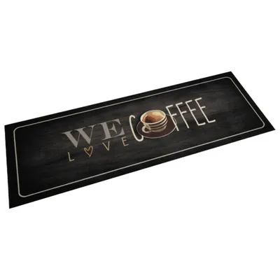Produktbild von Küchenteppich Waschbar Kaffee 60x180 cm Samt