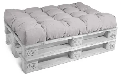 Produktbild von Beautissu Sitzkissen Palettenkissen Outdoor Eco Style, 120x80cm, Hellgrau
