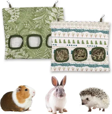 Imagen del producto de Hooizak, juego de 2 unidades, 30 x 28 cm, lavable, con 3 ventanas, para mascotas pequeñas