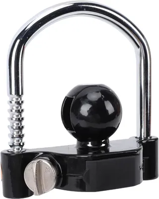 Image de Cadenas de verrouillage pour attelage de remorque - Sécurité pour barre de remorquage - Protection de la remorque - Combinaison à 4 chiffres - Universel - Noir