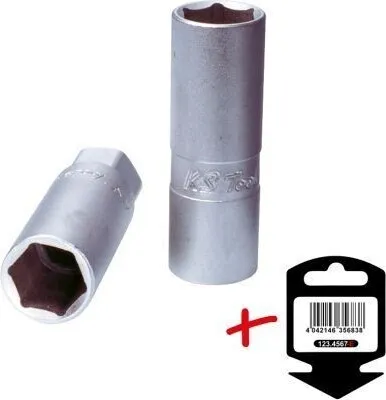 Produktbild von KS Tools 911.3805-E, Buchse, 3/8", Metrisch, 1 Kopf/Köpfe, 21 mm, Chrom-Vanadium-Stahl