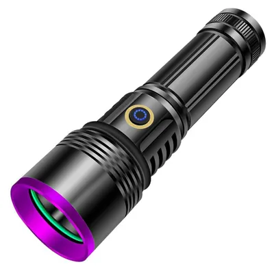 Obrázok produktu pre 30 W UV LED lampa, 365 nm. Výkonná, USB dobíjateľná ultrafialová lampa, čierne svetlo