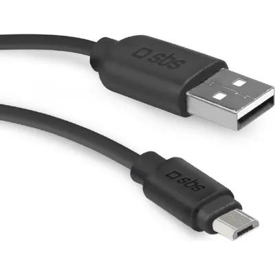 Produktbild von SBS USB zu Micro USB Kabel 2m schwarz