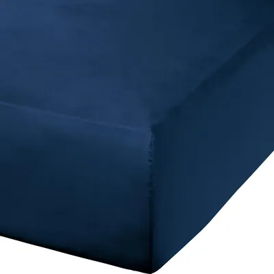 Produktbild von Erwin Müller Spannbettlaken Landshut" dunkelblau 90x190 cm - 100x200 cm"