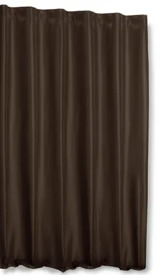 Produktbild von Thermovorhang Kräuselband braun 245x245 cm blickdicht breit Polar Fleece Vorhang Alaska