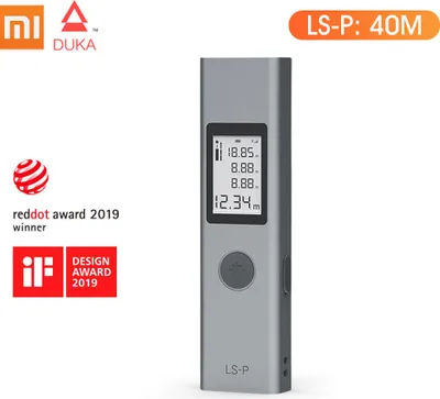 Zdjęcie produktu dla Dalmierz laserowy Lixada 40M LS-P – przenośny, bardzo precyzyjny dalmierz z funkcją szybkiego ładowania przez USB