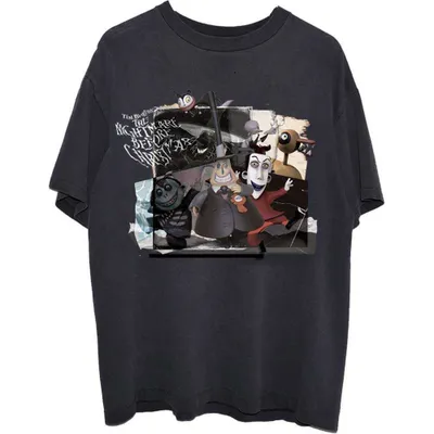 Immagine prodotto di Disney | Maglietta ufficiale della banda | Il montaggio di Nightmare Before Christmas, XX-Large, Nero