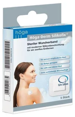 Produktbild von Höga-Derm Silikofix 3,8x3,8cm 5 St