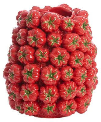 Image de Vase en céramique Light & Living TAMINA rouge – 34x33x37 cm